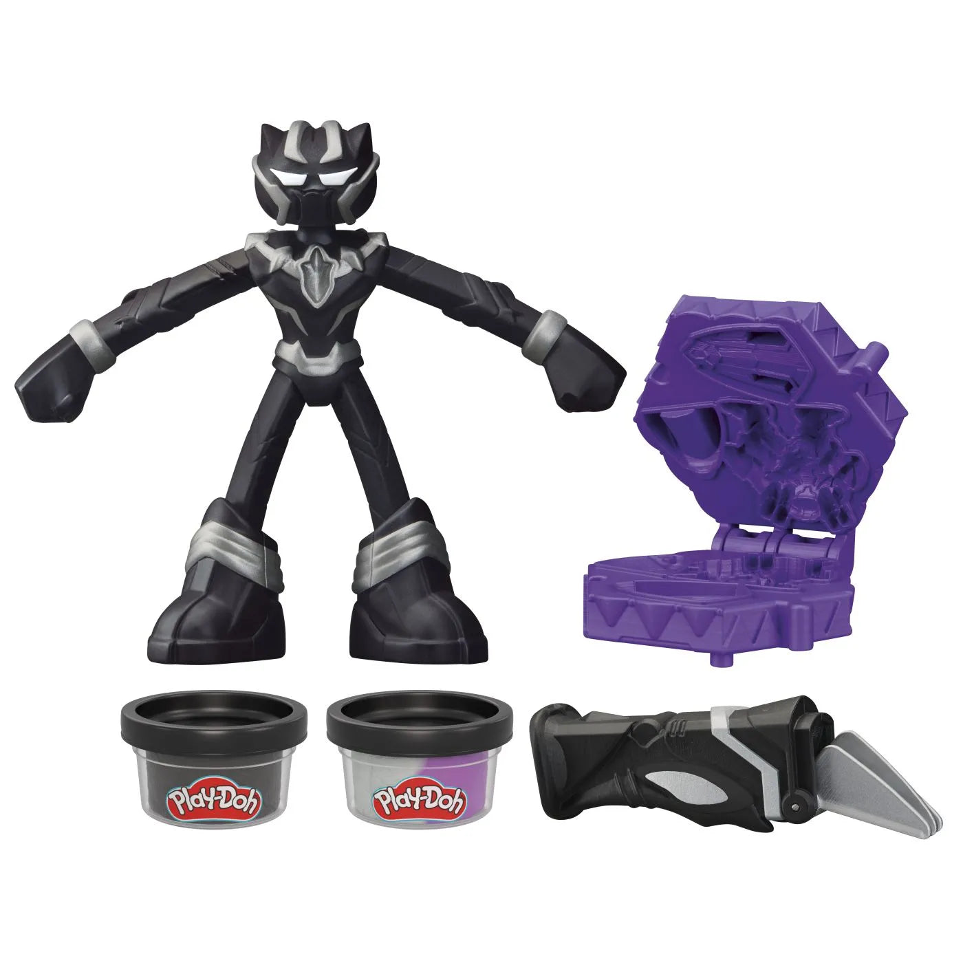 Play-Doh Marvel flexibilis figura kiegészítőkkel Fekete Párduc 10cm