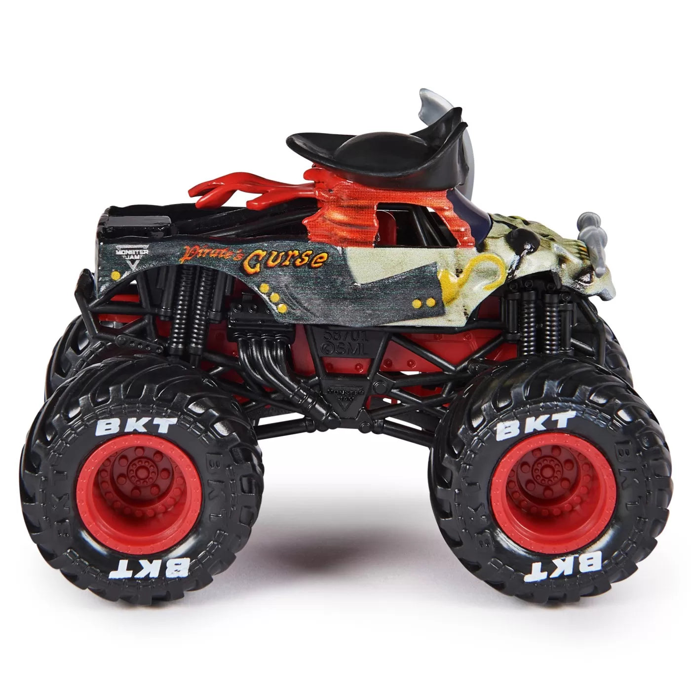 Monster Jam kalóz versenyautó fémből 1/64 méretarány