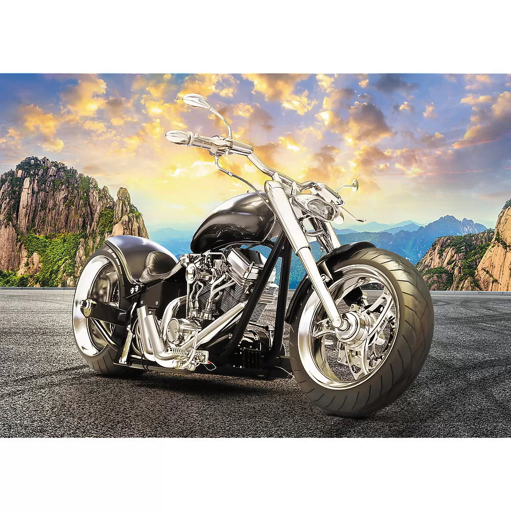 Puzzle Trefl 500 fekete motorkerékpár