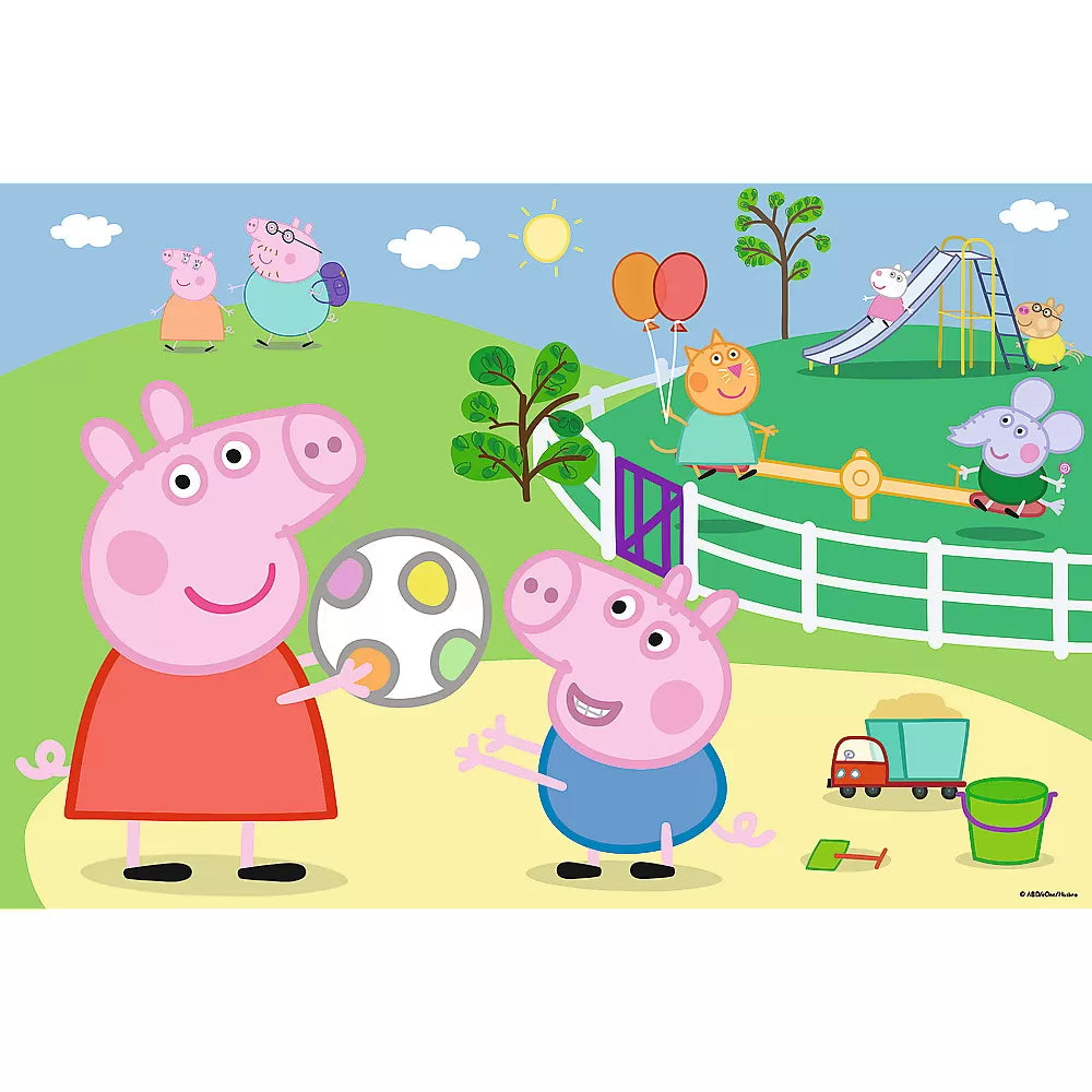 Peppa malac kirakós játék, 60 darabos, móka a barátokkal
