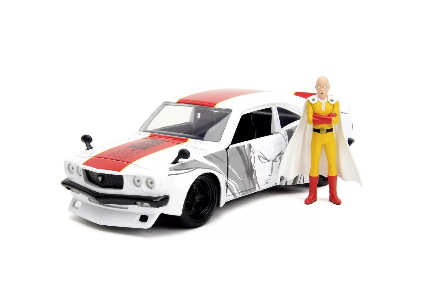 Jada One Punch Man fém autó Mazda RX 3 és Saitama figura szett