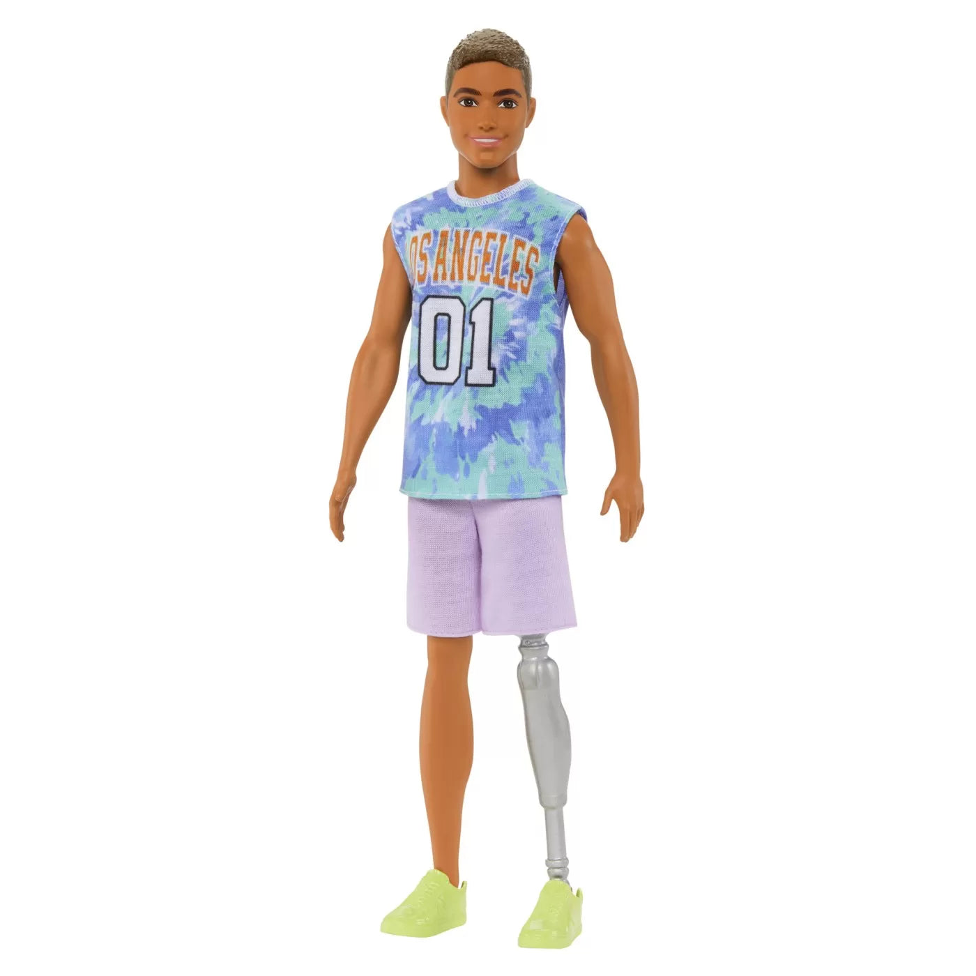 Barbie papusa baiat fashionistas saten cu un picior cu proteza