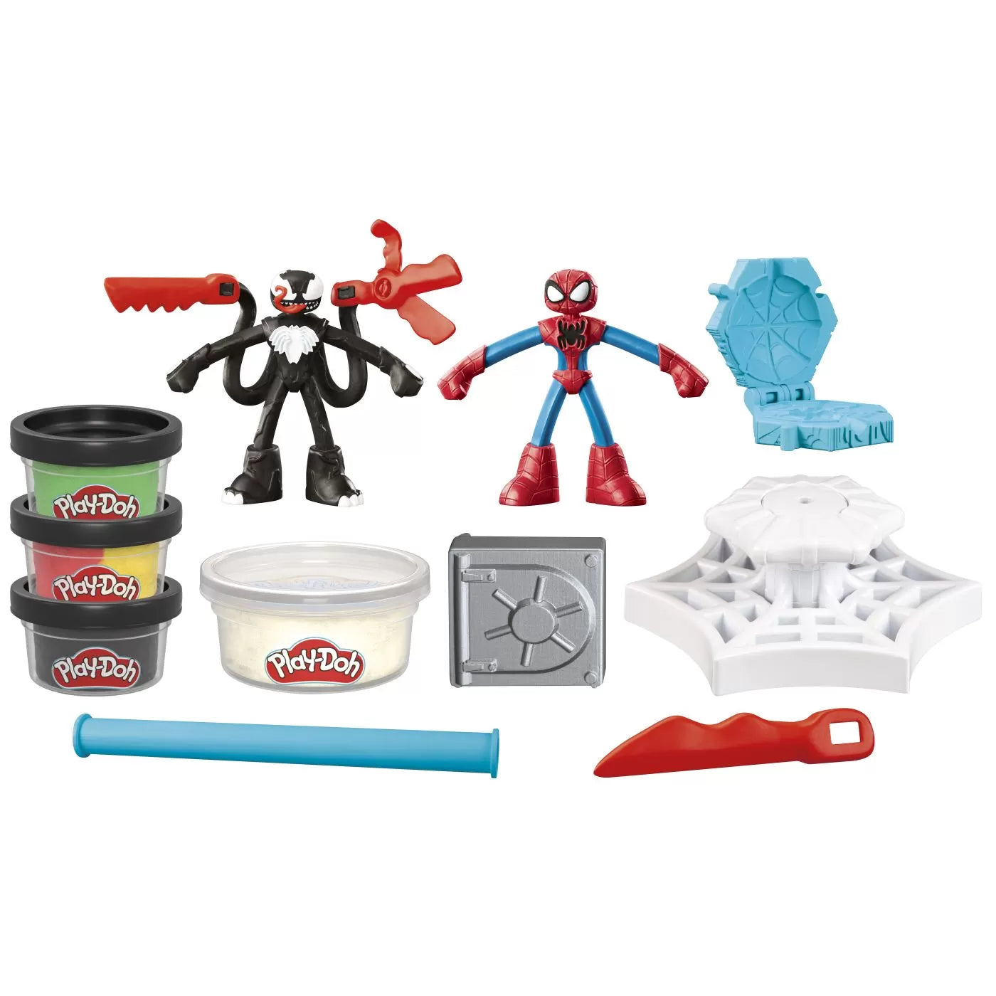 Play-Doh Pókember 2 darabos csatafigura készlet kilövővel és lándzsával