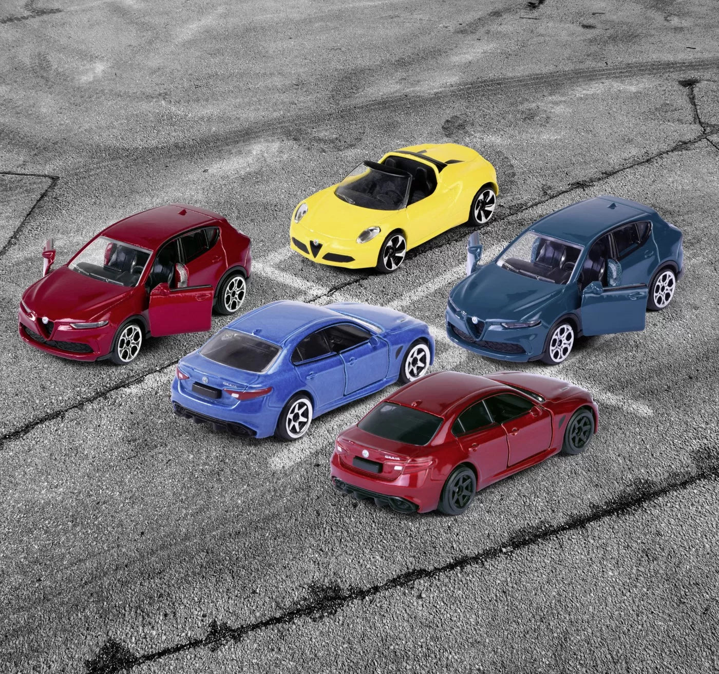 Majorette masinute metalice set 5 masini alfa romeo