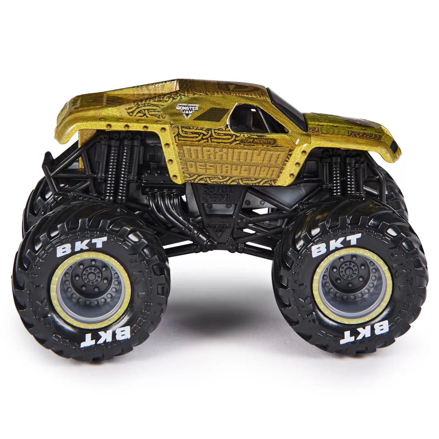 Monster jam masinuta metalica maximum destruction scara 1 la 64