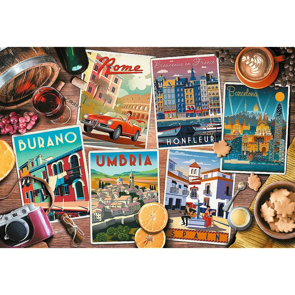 Puzzle Trefl 1500 utazás Európában