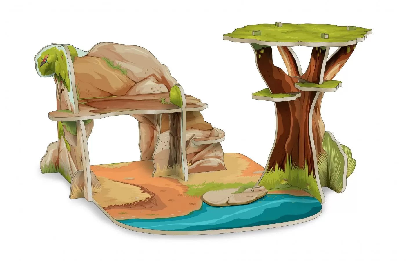 Papo mini display savana