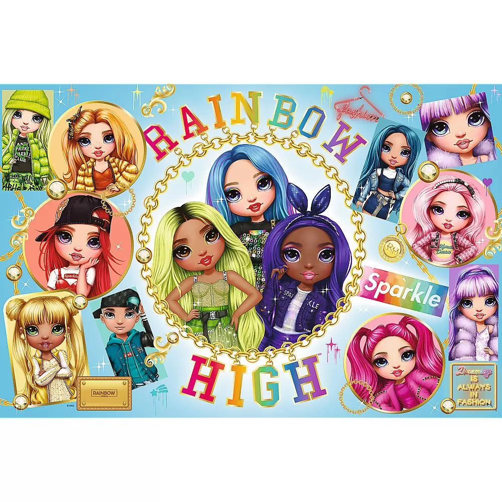 Puzzle trefl primo super shape xxl 160 rainbow high prietenele colorate