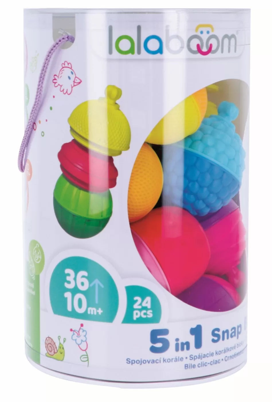 Lalaboom joc de dezvoltare bebe montessori 24 piese