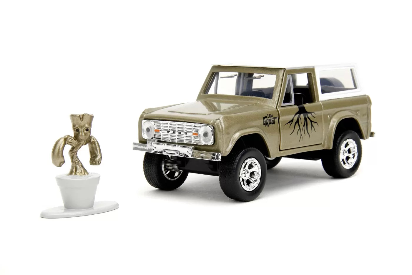 Jada Marvel Ford Bronco fém autószett és Groot figura