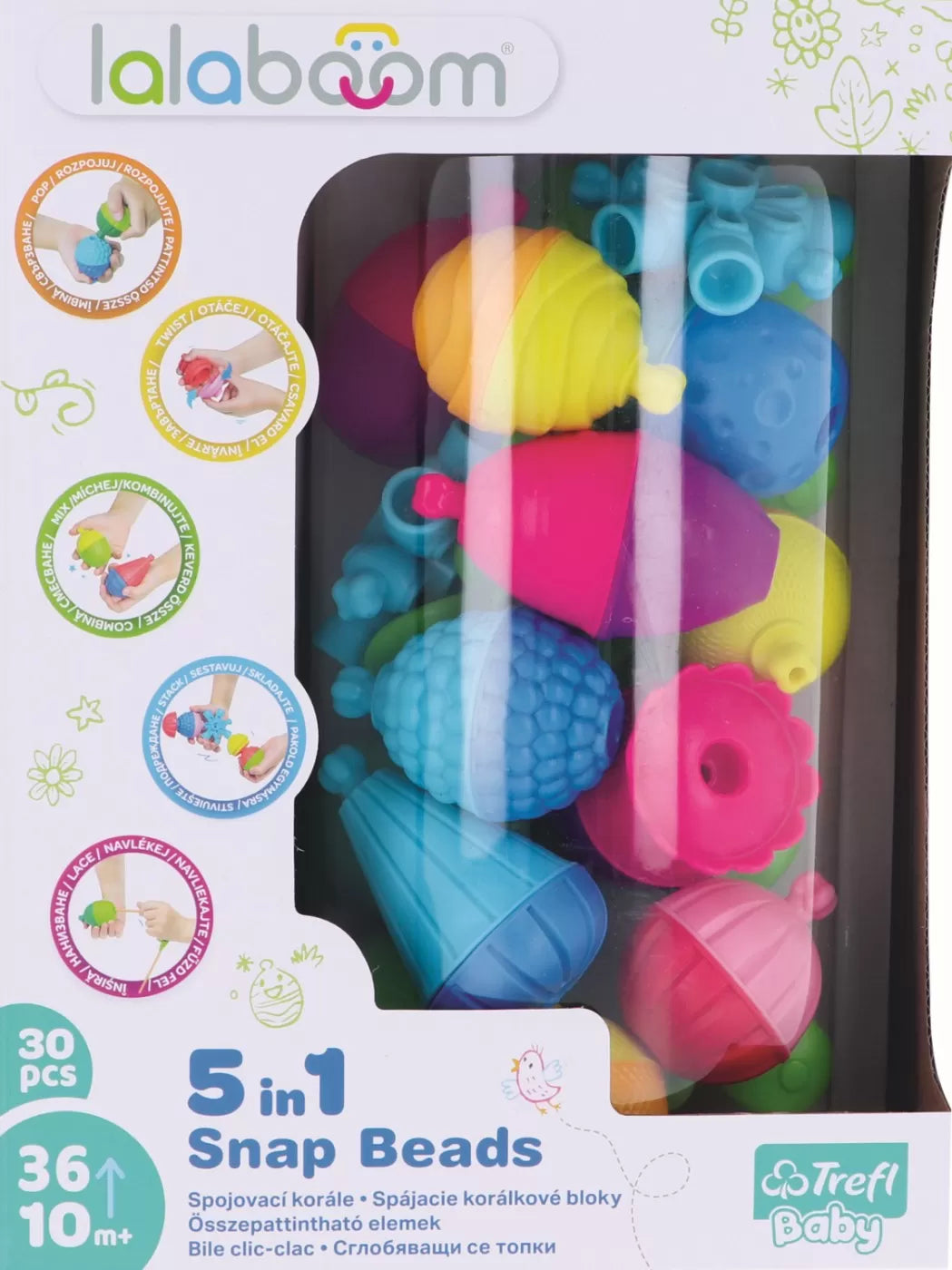 Lalaboom joc de dezvoltare bebe montessori 30 piese