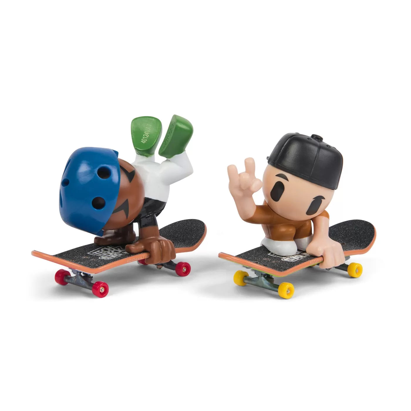 Tech dech sk8 legénységi csomag 2 szett plakett és figura 9,6 cm-es fekete sapka és kék sisak