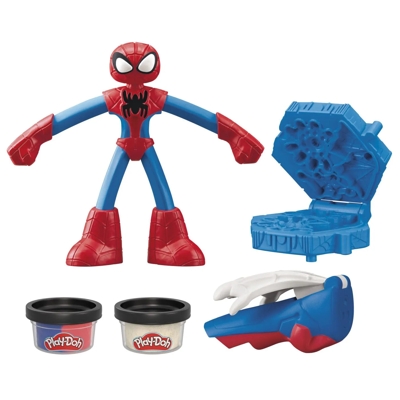 Play-Doh Marvel flexibilis figura kiegészítőkkel Pókember 10cm