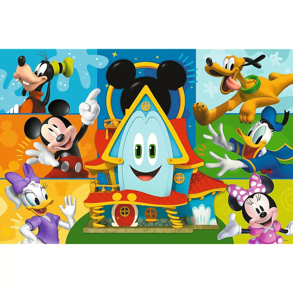 Puzzle trefl 24 maxi mickey mouse casa prietenilor amuzanti