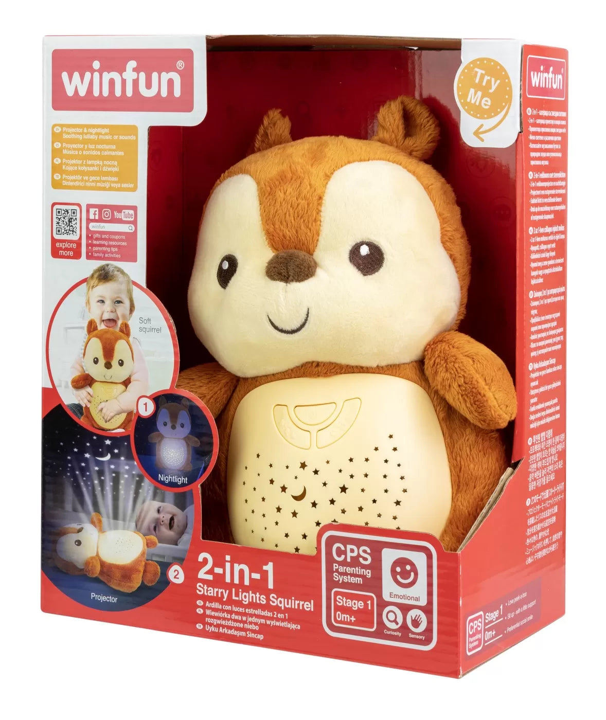 Winfun proiector si lampa de veghe veverita