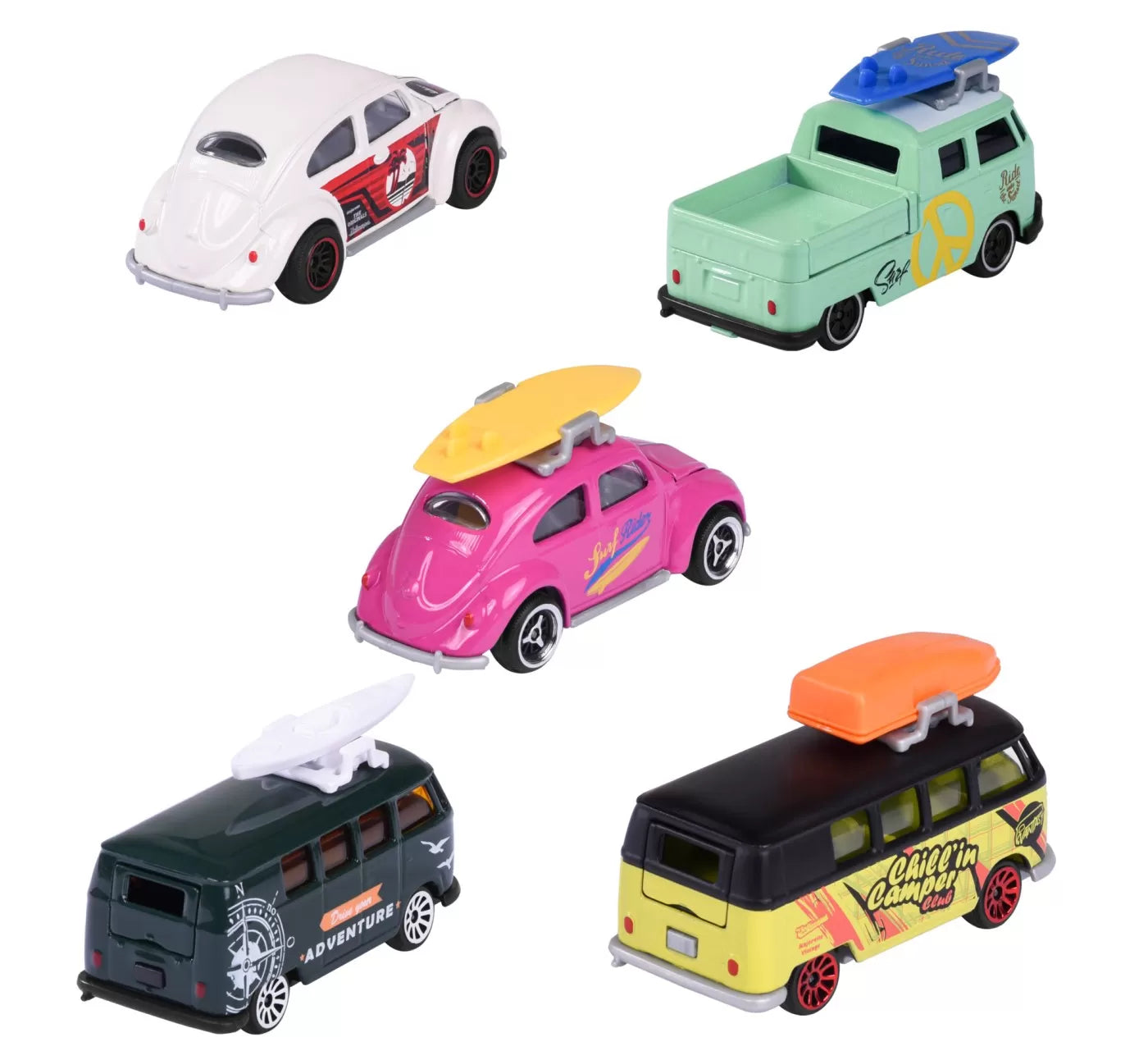 Majorette 5 darabos fém autó készlet Volkswagen 7,5 cm