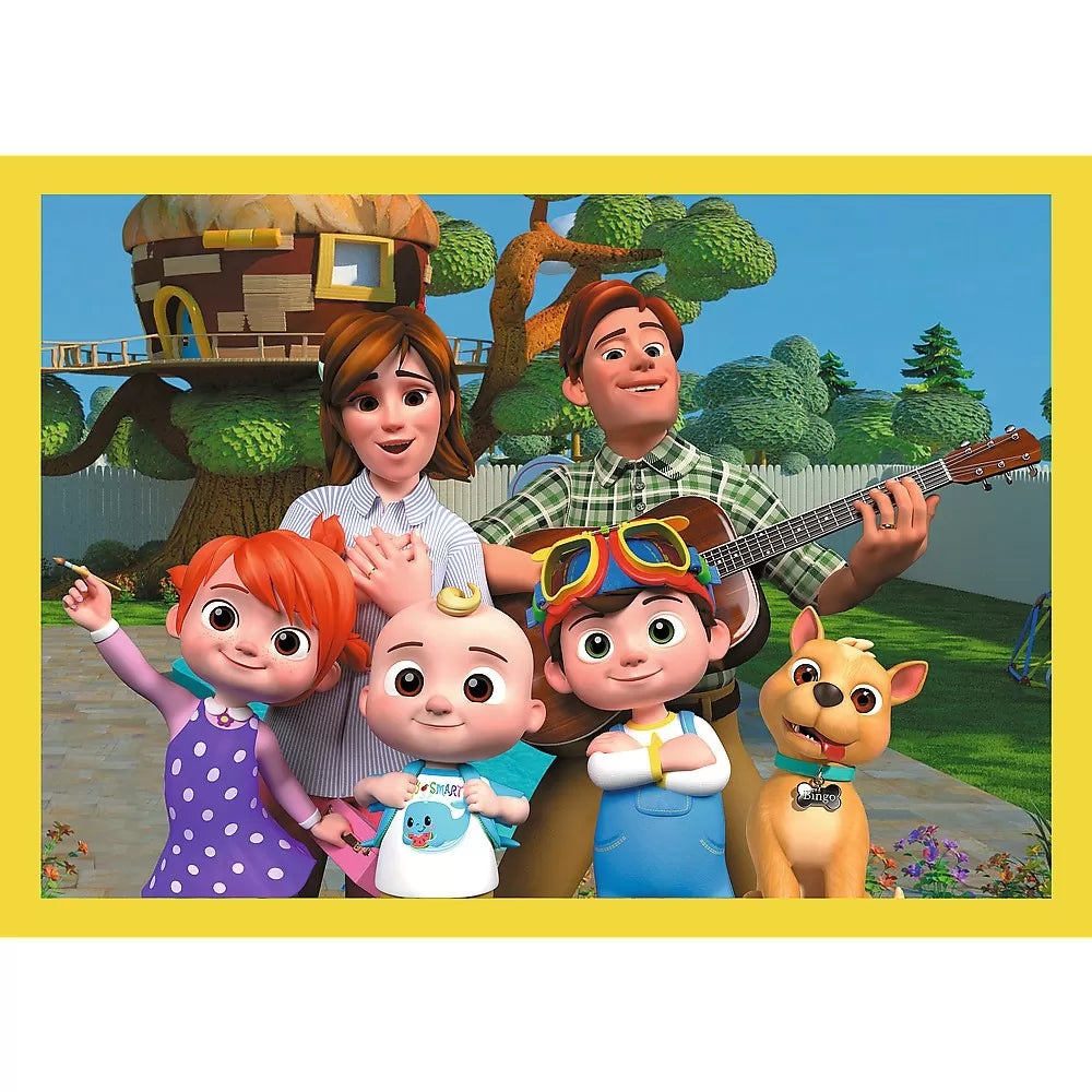 Puzzle trefl 4in1 cocomelon prezentarea familiei