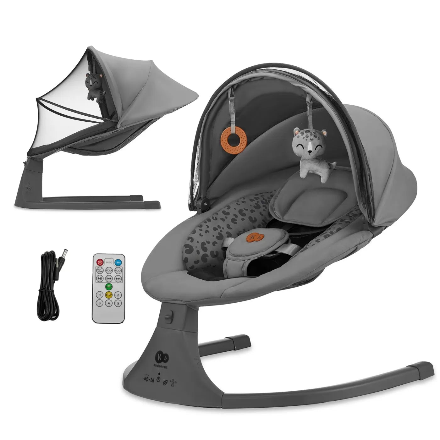 Leagan electric kinderkraft lumi 2, dark grey