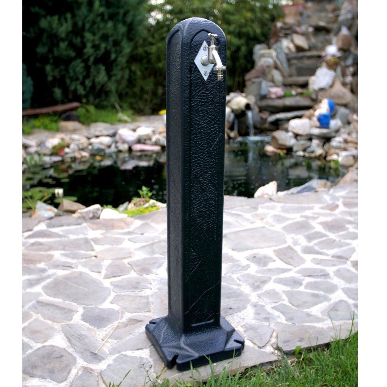 Kerti csaptelep takaró, tömlőadapterrel, antracit, 90 cm, Itwan