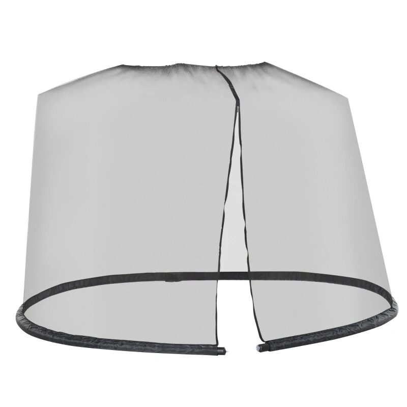 Plasa tantari, muste si alte insecte, pentru umbrela de gradina, material Oxford, negru, 300x230 cm