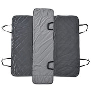 Husa bancheta auto pentru protectie si transport caini, catifea si bumbac, gri, 165x145 cm