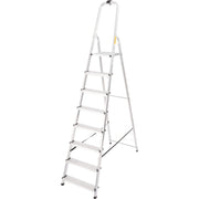 Scara aluminiu, Master, 7 trepte, platforma, max 125 kg, 2.37 m