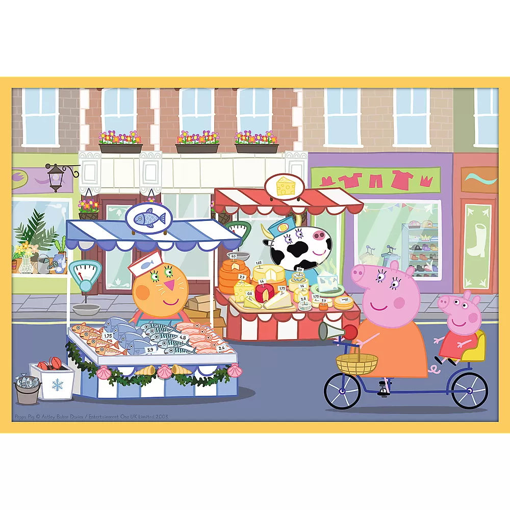 Puzzle trefl 10in1 intalneste-o pe peppa pig