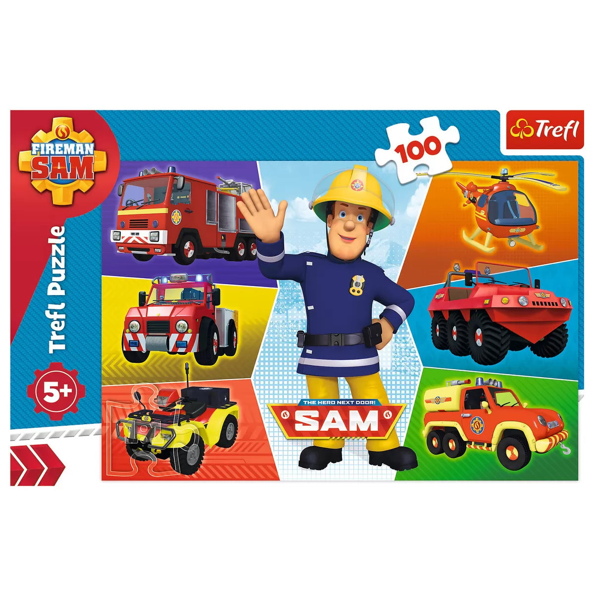 Puzzle Trefl 100 db-os tűzoltó autók