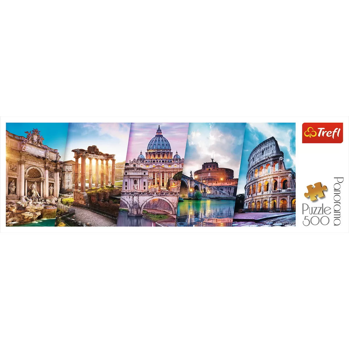 Trefl 500 panoráma kirakós utazás Olaszországban