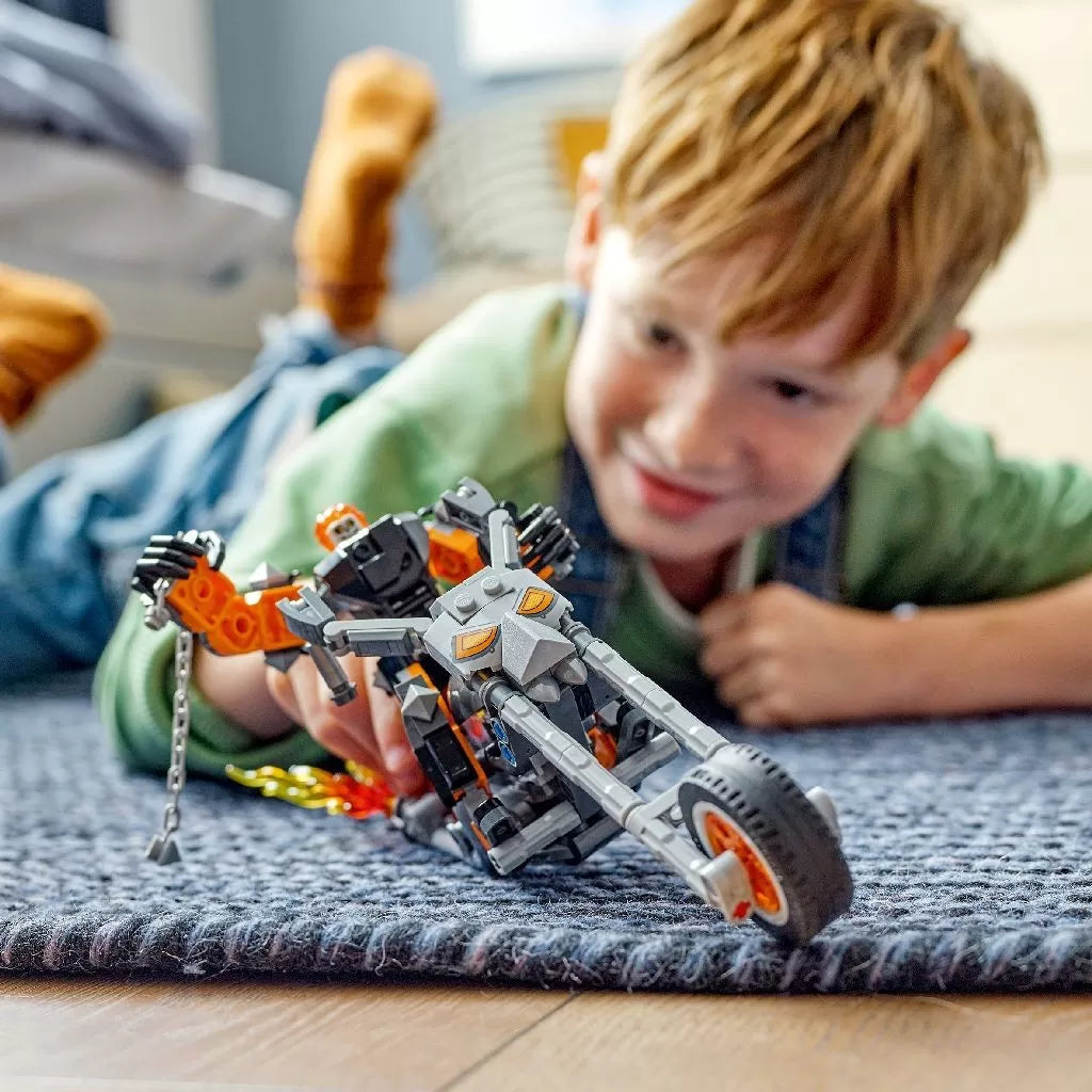 Lego super heroes robot si motocicleta calaretul fantoma 76245