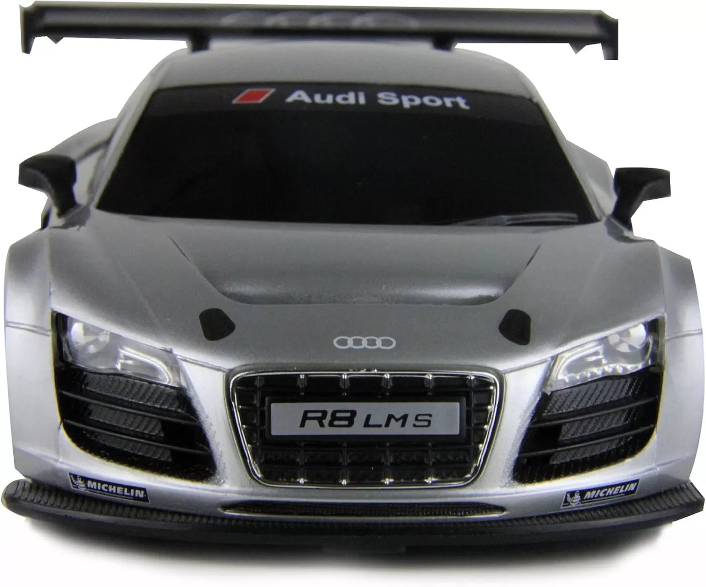 Masina cu telecomanda audi r8 argintiu cu scara 1 la 24