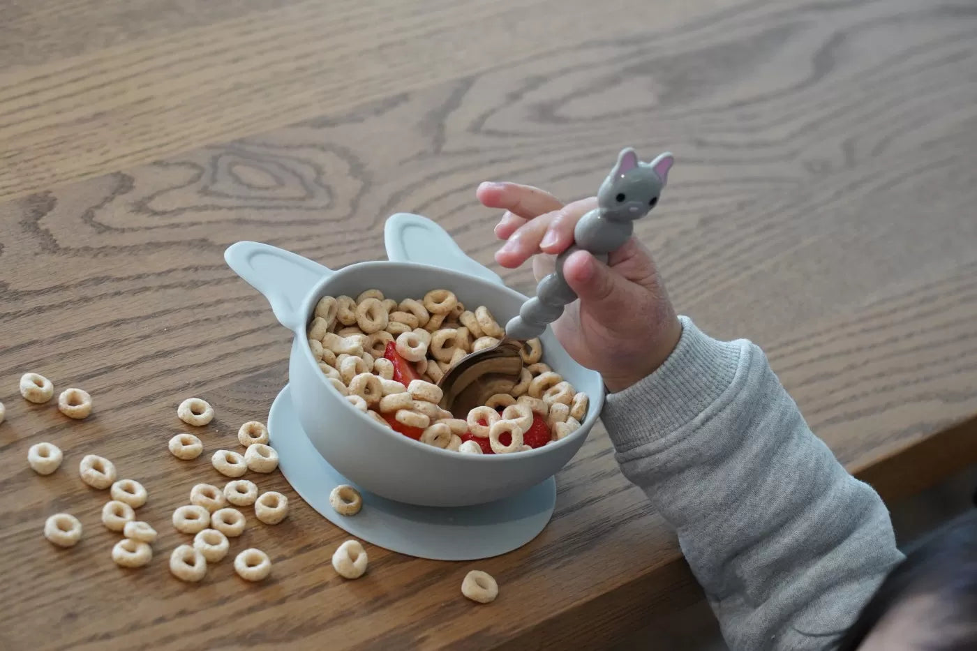 2 db-os szilikon tálkészlet tapadókorongokkal, bulldog modell