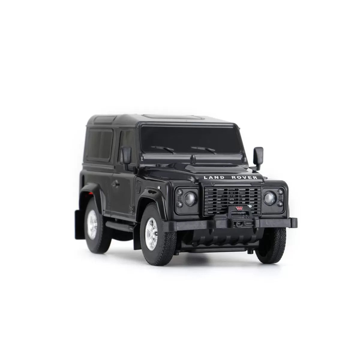 Land Rover Defender kabrió fém autó, fekete, 1:32 méretarány