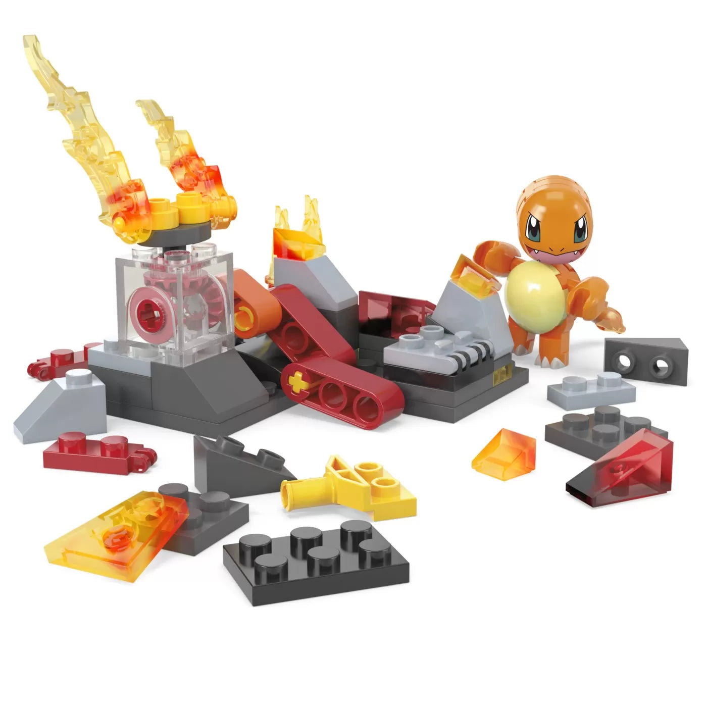 Pokémon Mega építőkészlet Charmander tűzkereke