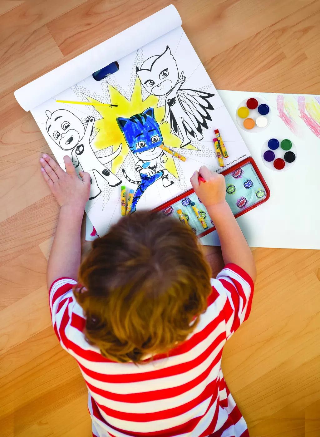 Eroi in pijamale set pentru desen giga block 4 in 1