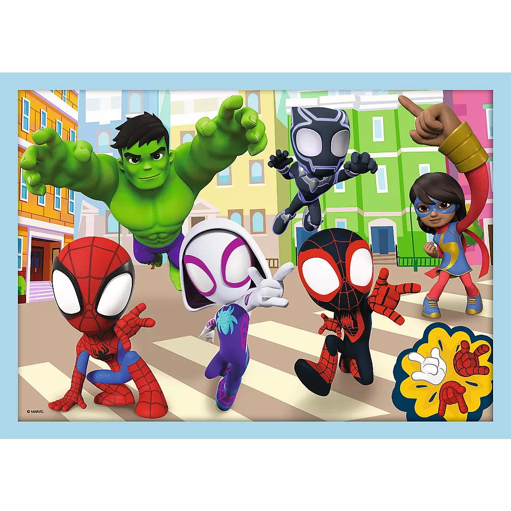 Puzzle trefl 4in1 spiday echipa spiday