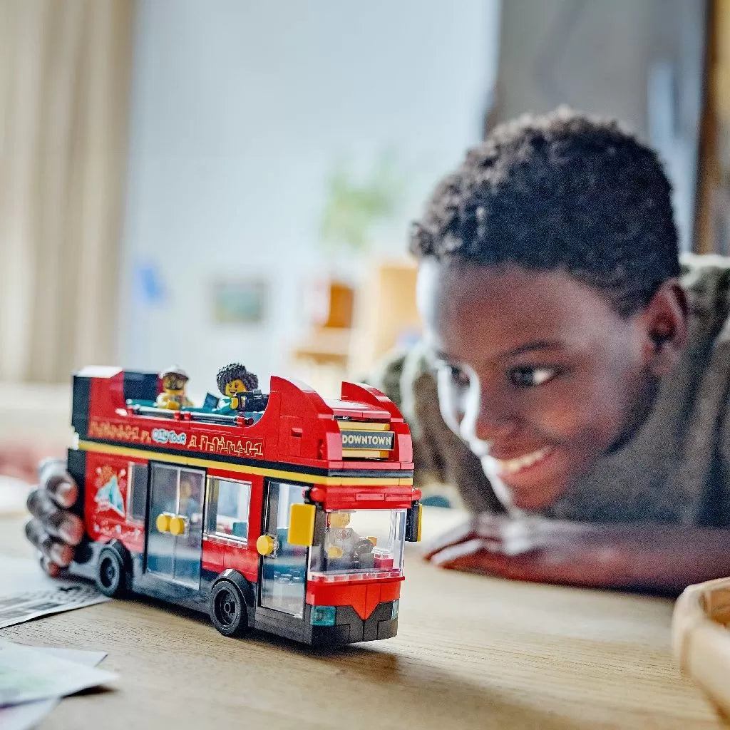Lego City piros emeletes turistabusz 60407