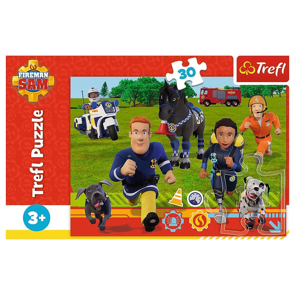 Puzzle trefl 30 pompierul sam gata de salvare