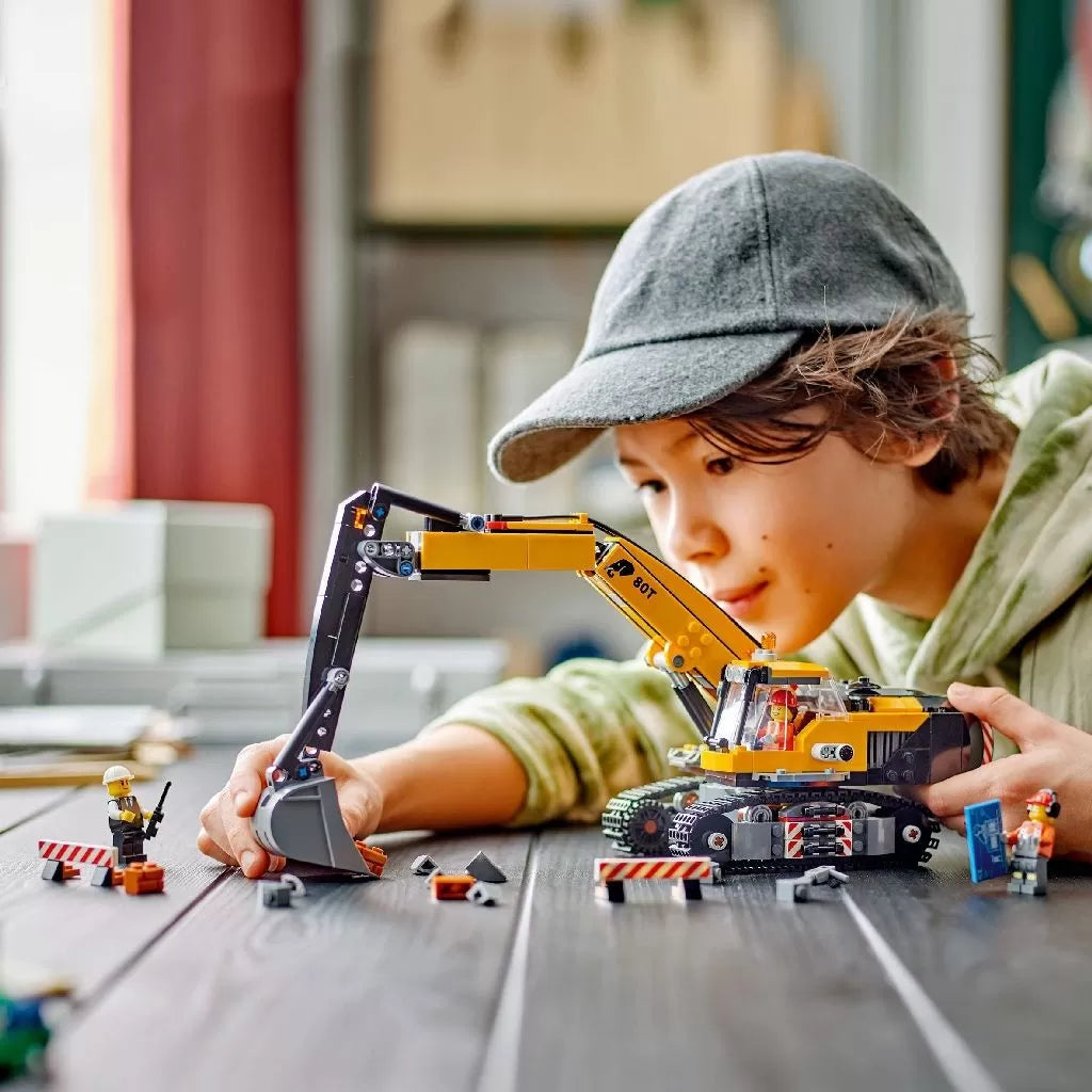 Lego City sárga kotrógép építőkészlet 60420