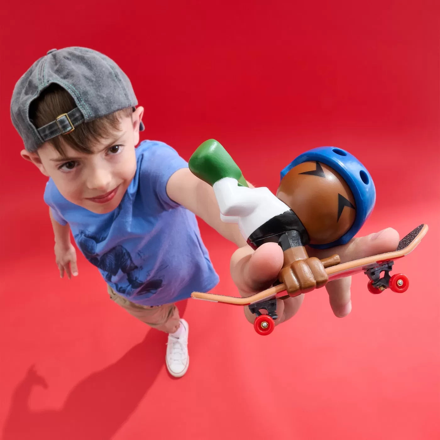 Tech dech sk8 legénységi csomag 2 szett plakett és figura 9,6 cm-es fekete sapka és kék sisak