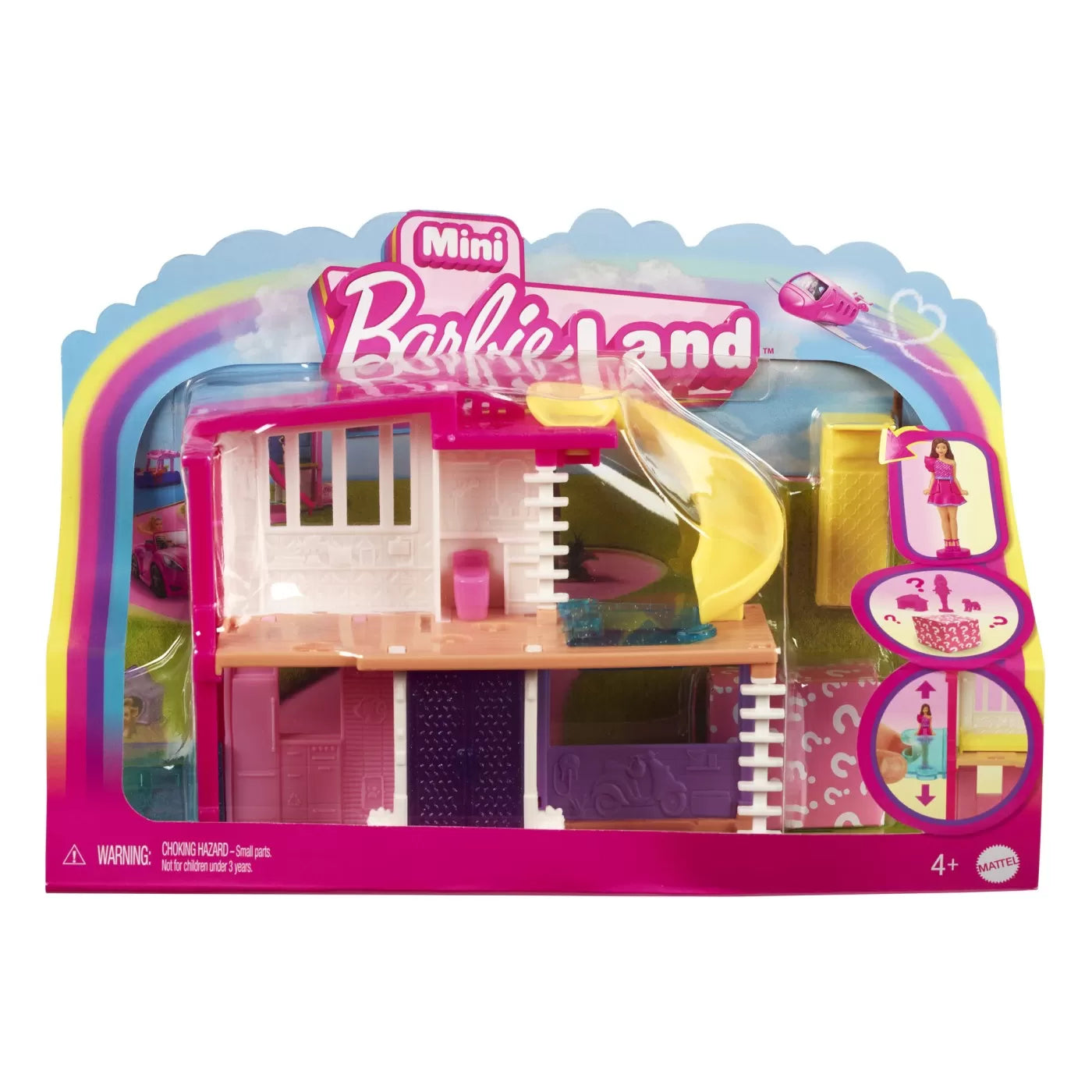 Barbie babaház 4 rekesszel, összecsukható
