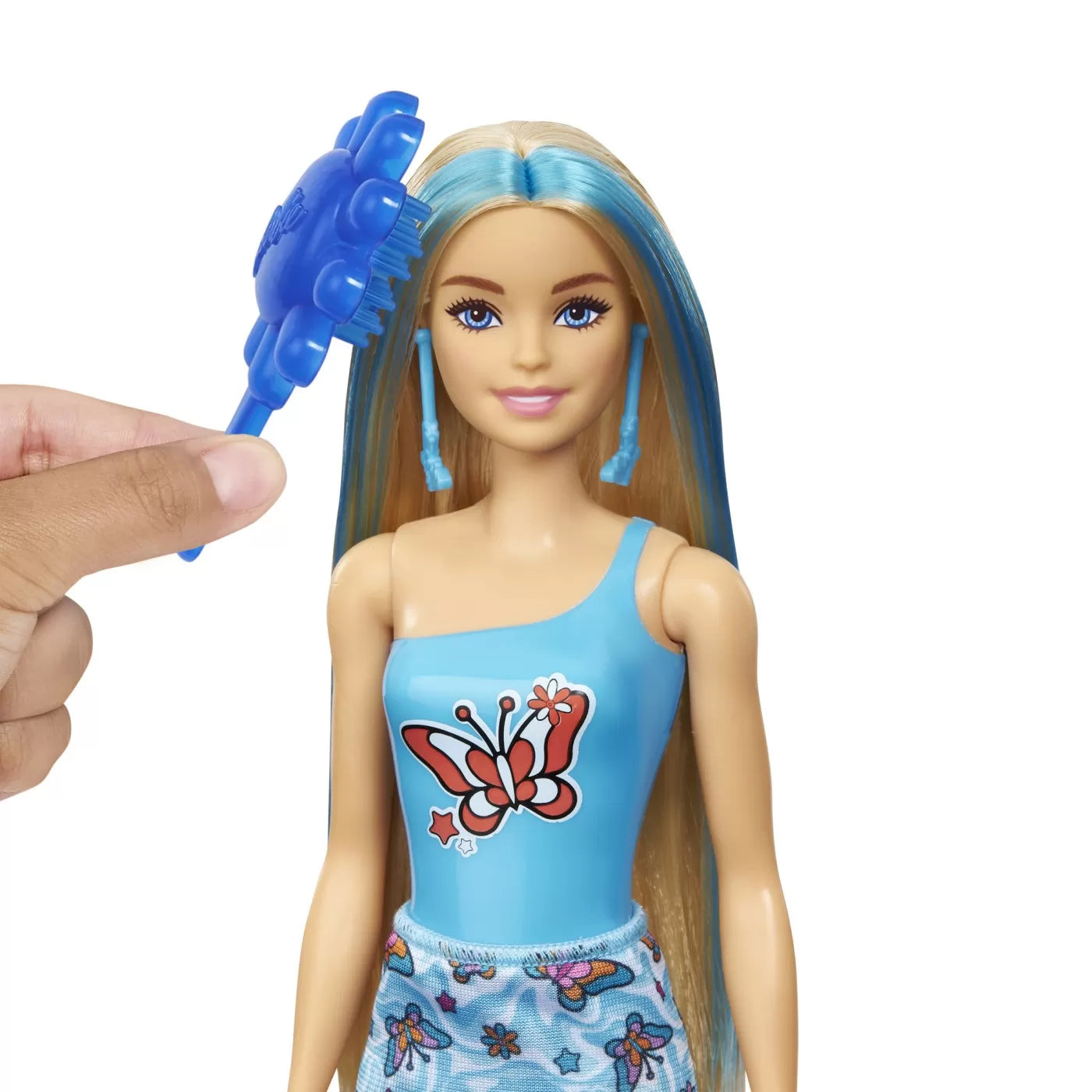 Barbie színfeltáró szivárványos barbie baba