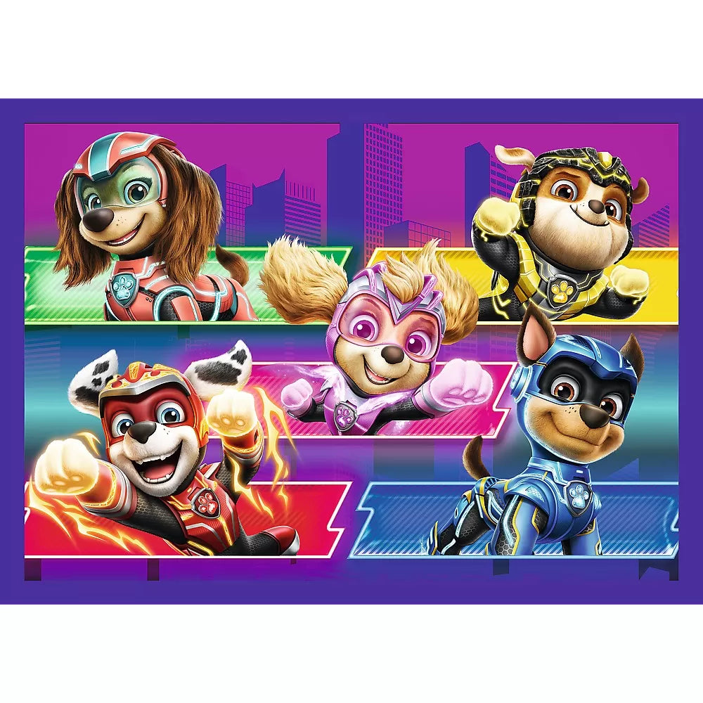 Puzzle trefl 4in1 patrula catelusilor mighty movie eroii