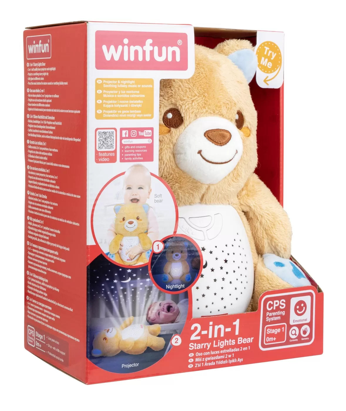 Winfun mackó projektor és éjszakai fény