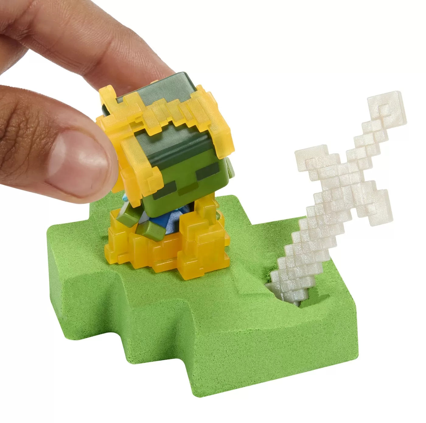 Minecraft mini módú bányászati felfedezőkészlet szürke és fehér