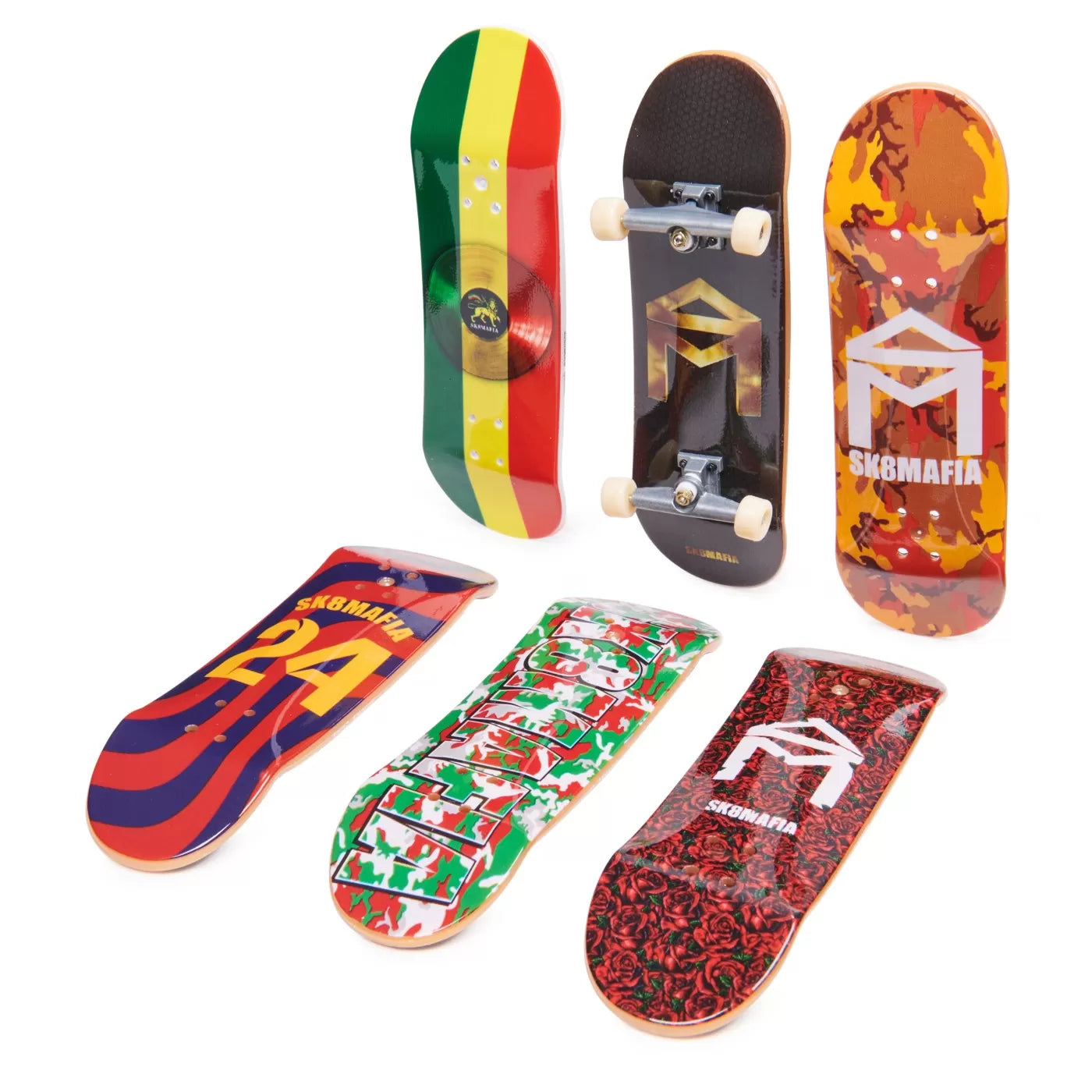 Tech deck 6 darabos szett fogólap kiegészítőkkel sk8mafia