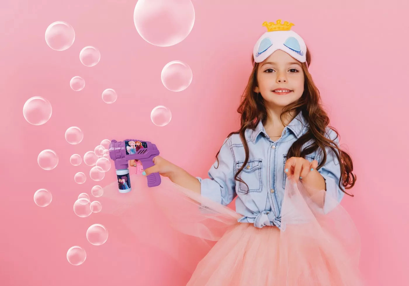 Jucarie pistol de facut baloane frozen 2