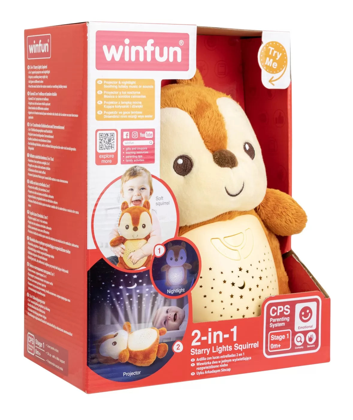 Winfun proiector si lampa de veghe veverita
