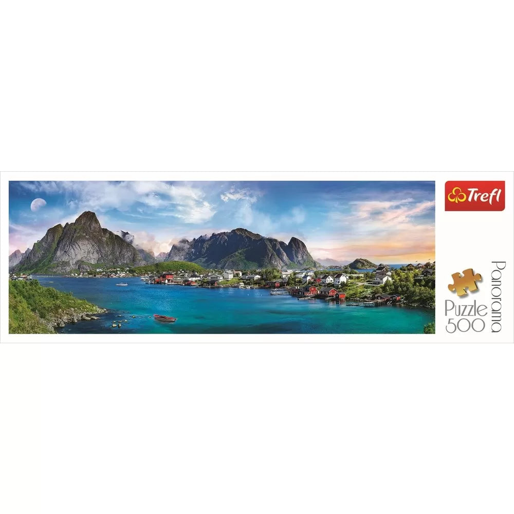 Trefl Panorama Puzzle 500 A norvég Lofoten-szigetvilág