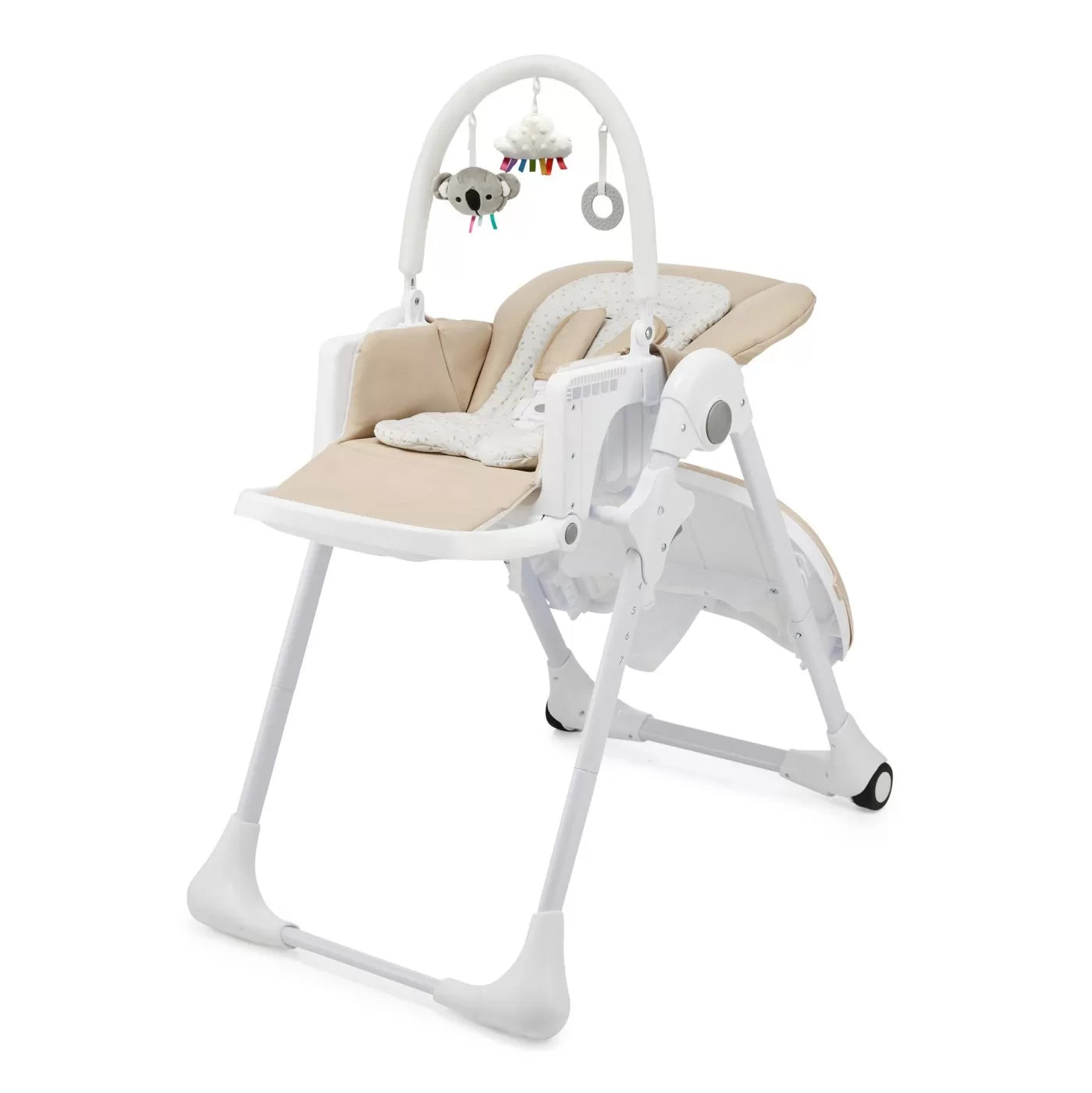 Scaun de masa kinderkraft tummie, pliabil, beige